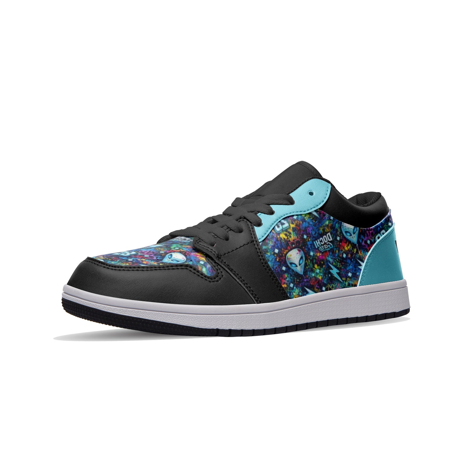 DOCHI Print Lo-Top Sneakers - Electric Blue