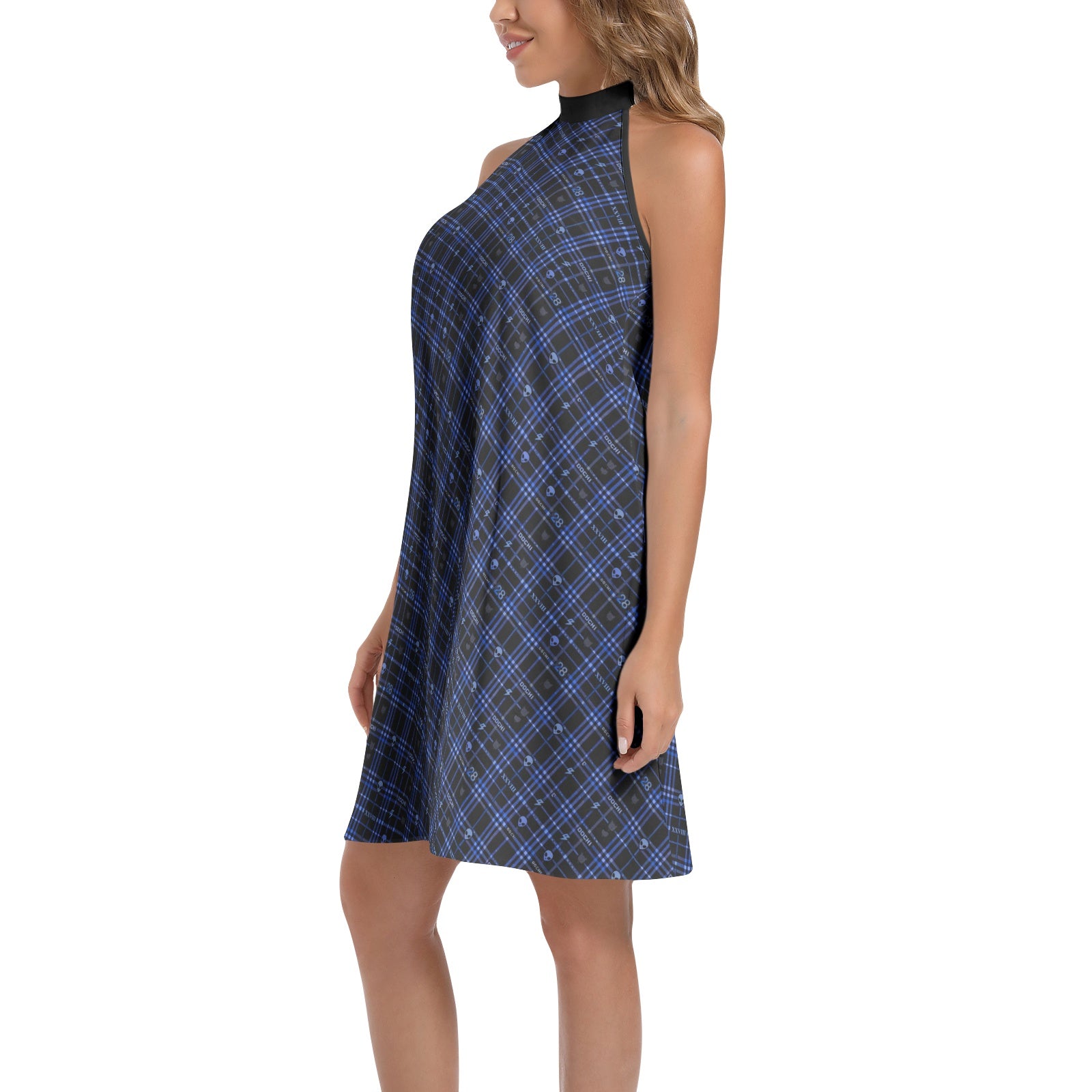 DOCHI Signature Midi Dress - Blue