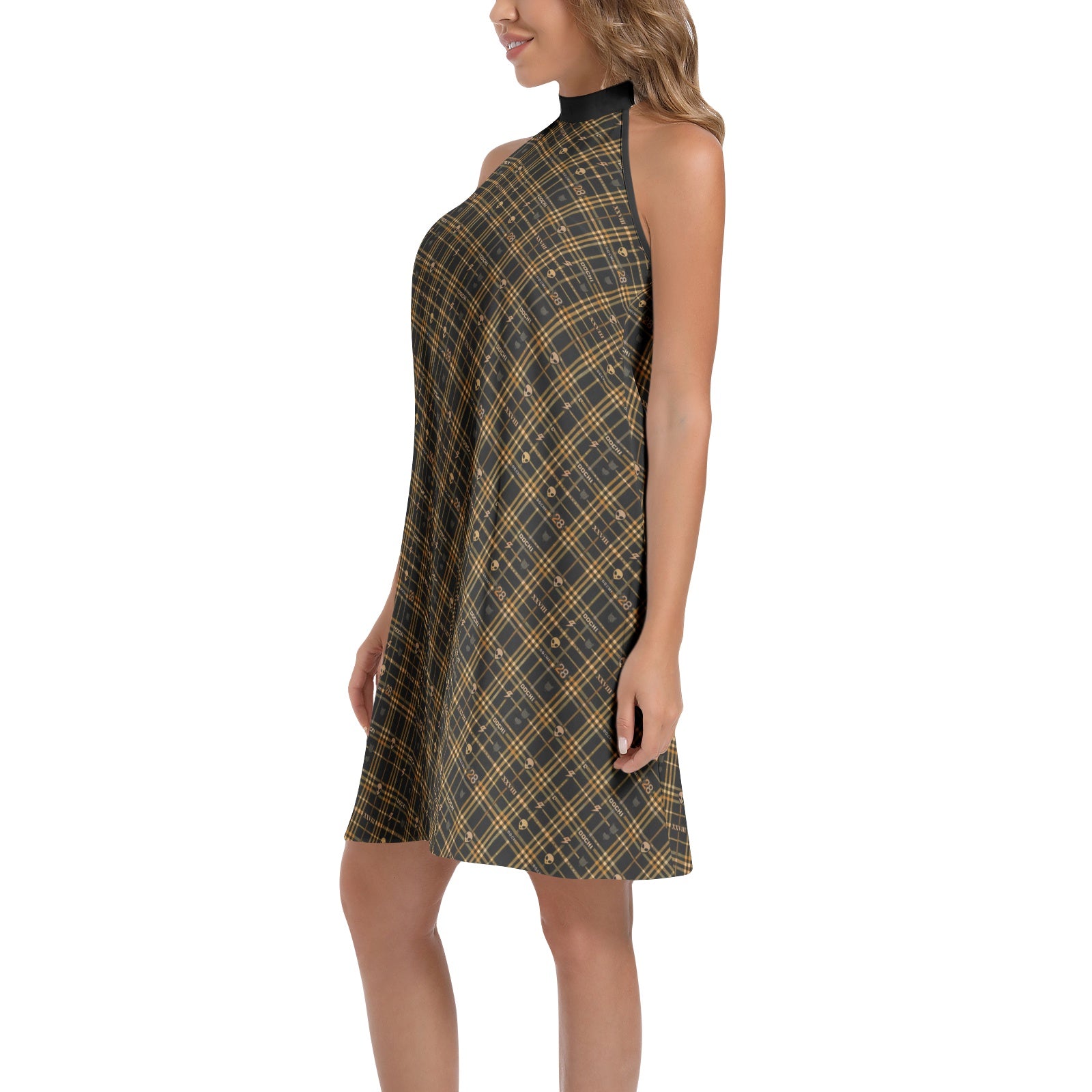 DOCHI Signature Midi Dress - Gold