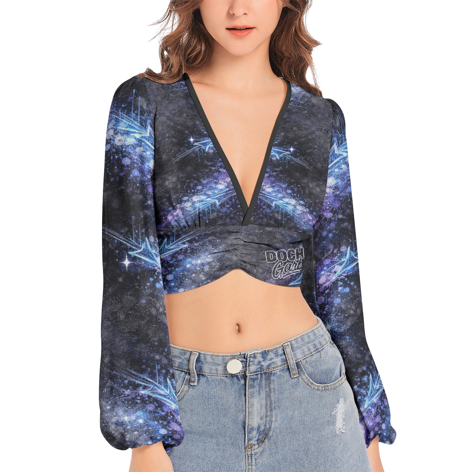 DOCHI Art Crop Top - She Galaxy