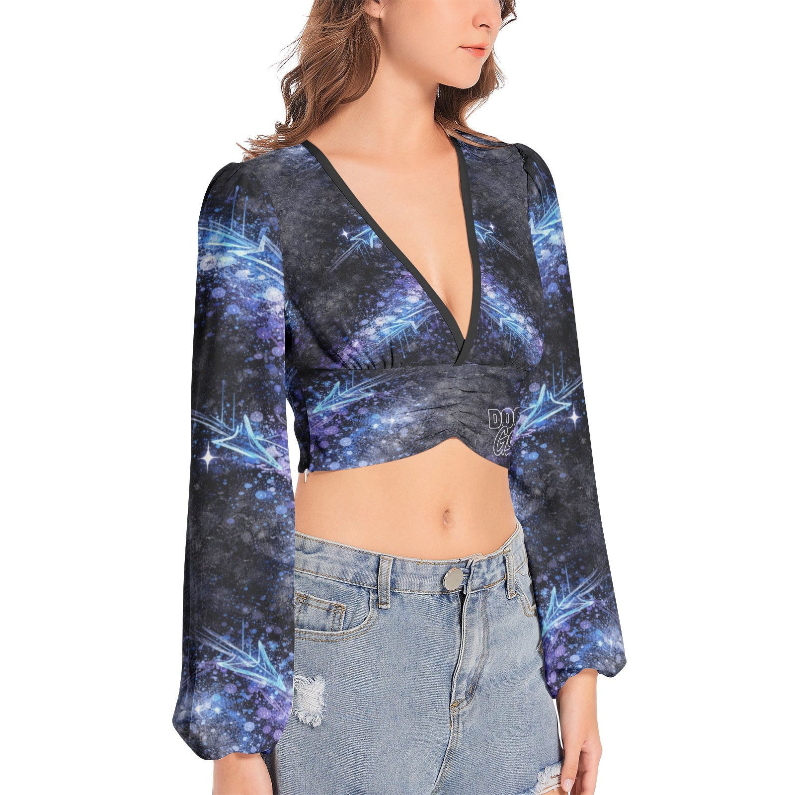 DOCHI Art Crop Top - She Galaxy