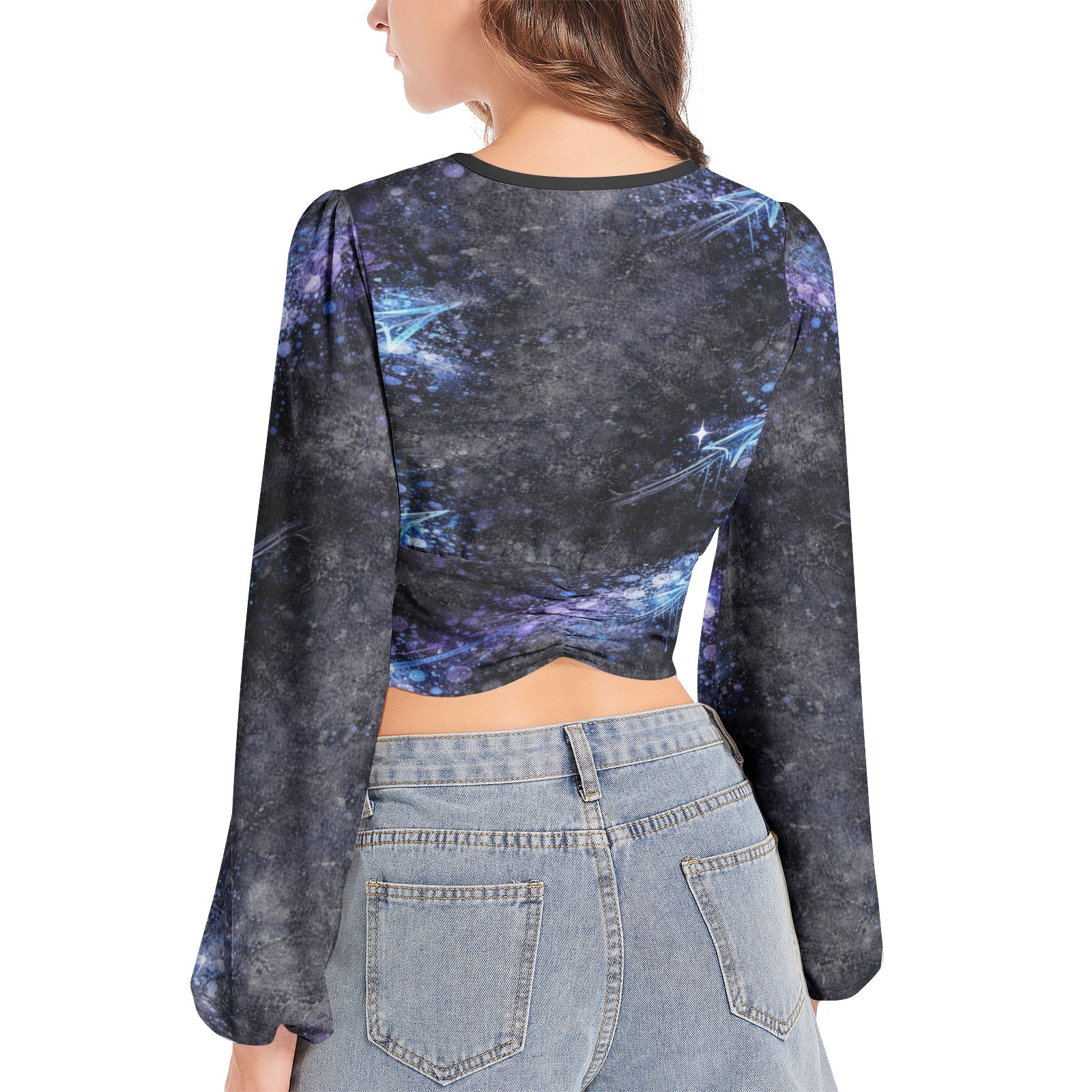 DOCHI Art Crop Top - She Galaxy