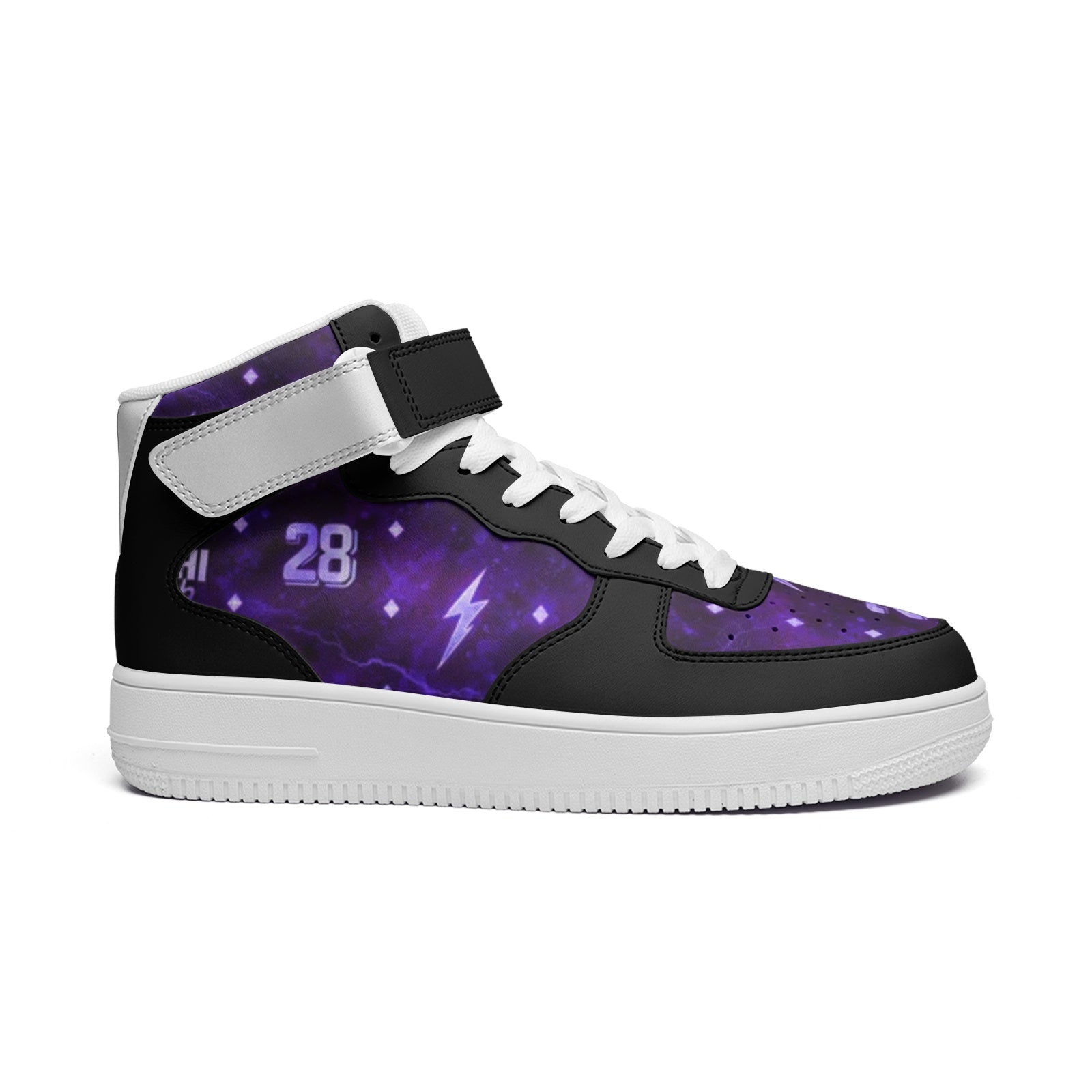DOCHI Print Hi-Top Sneakers - Purp'd Out