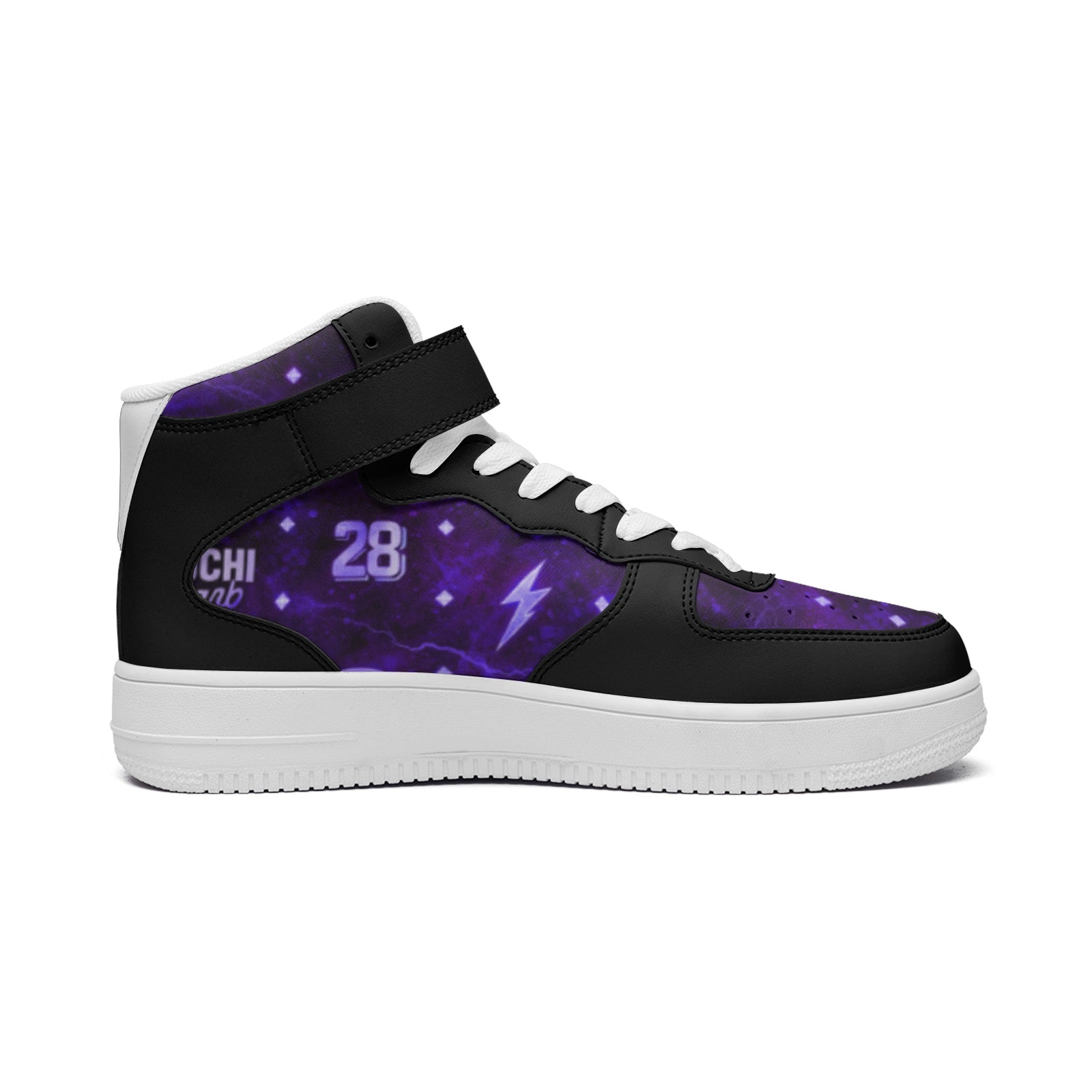 DOCHI Print Hi-Top Sneakers - Purp'd Out