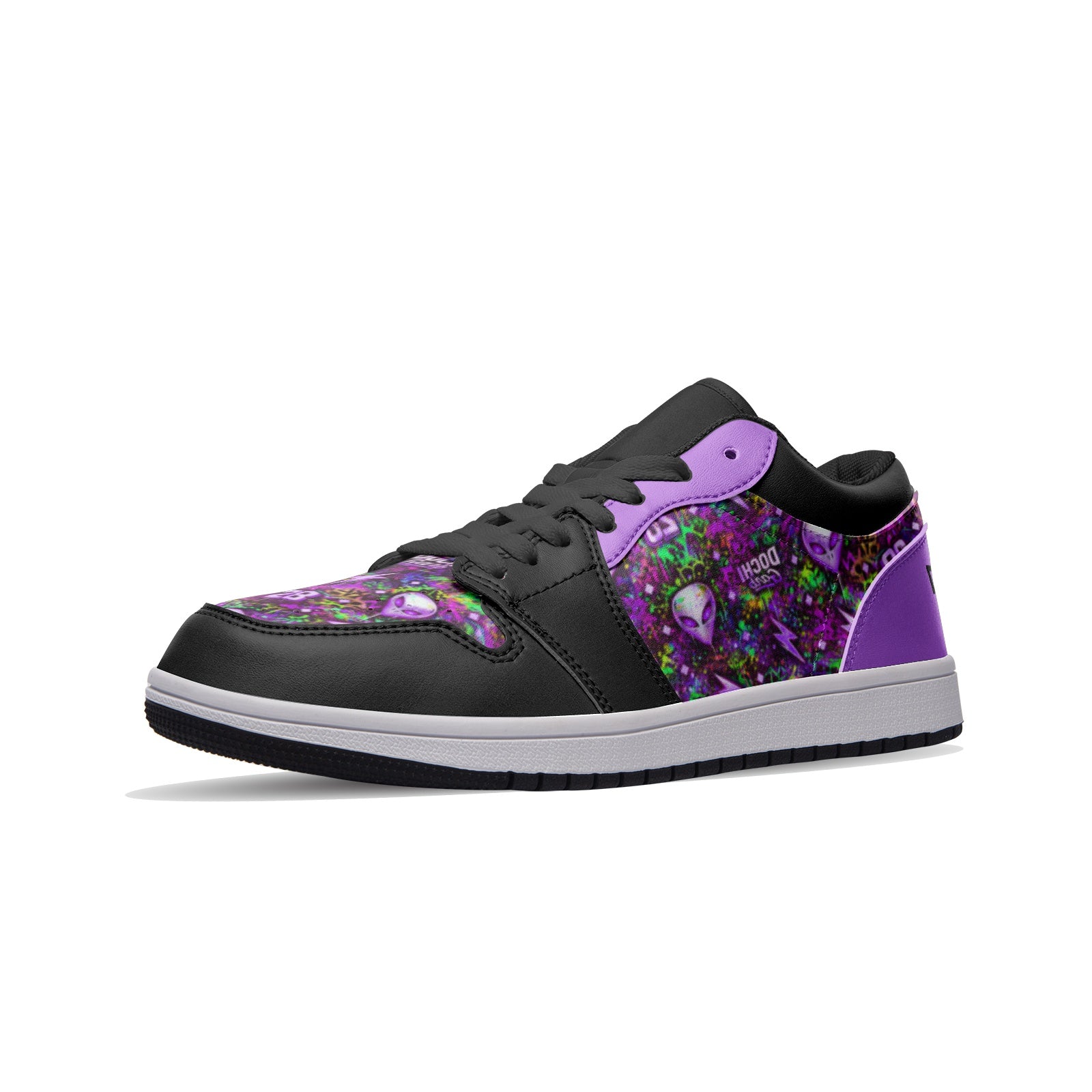 DOCHI Print Lo-Top Sneakers - Purp'd Out