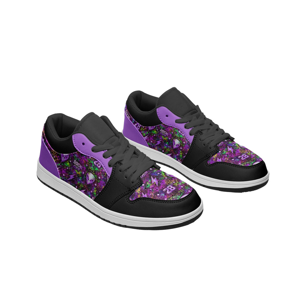 DOCHI Print Lo-Top Sneakers - Purp'd Out