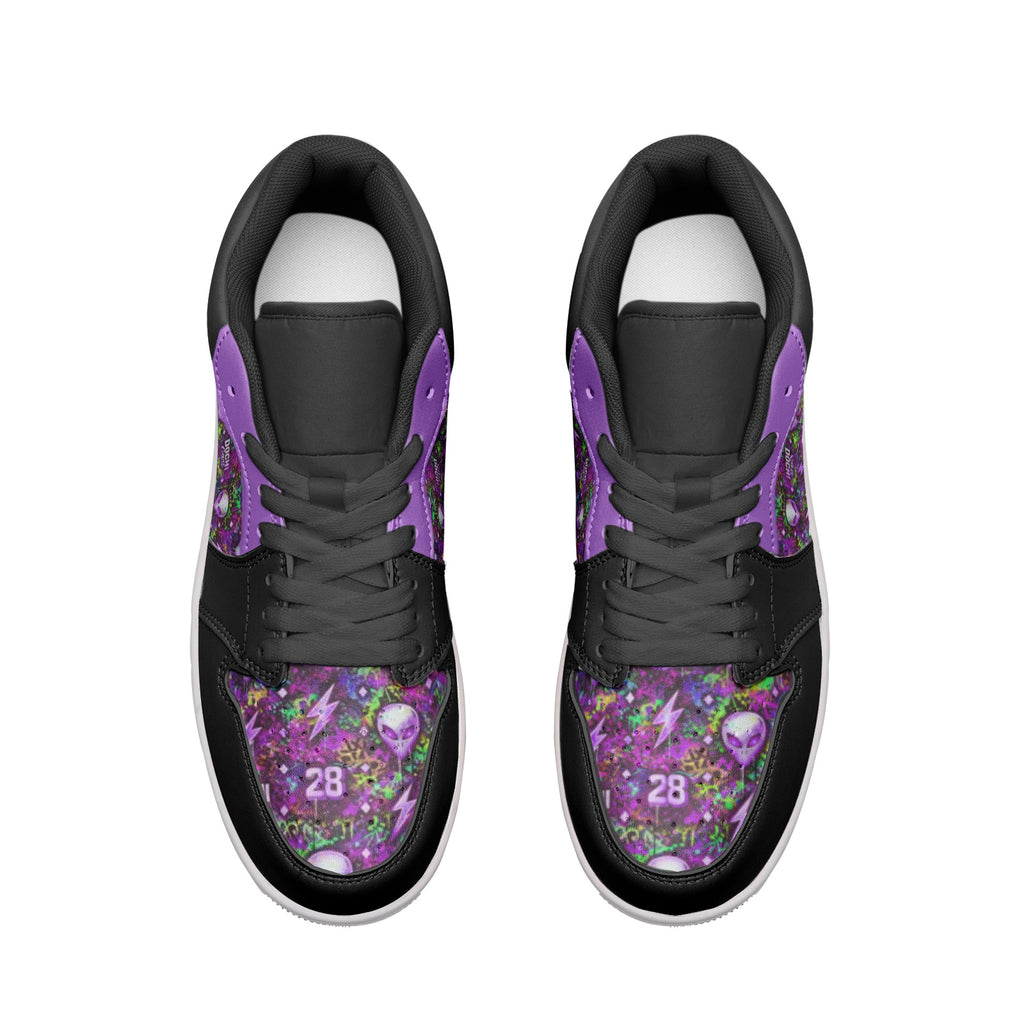 DOCHI Print Lo-Top Sneakers - Purp'd Out