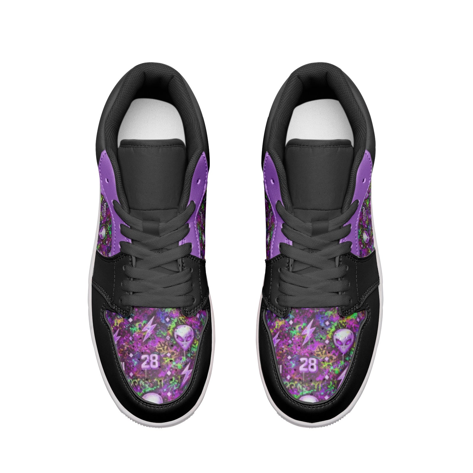 DOCHI Print Lo-Top Sneakers - Purp'd Out