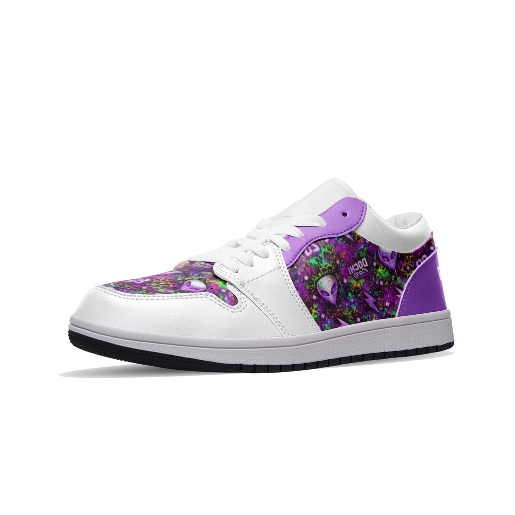 DOCHI Print Lo-Top Sneakers - Purp'd Out
