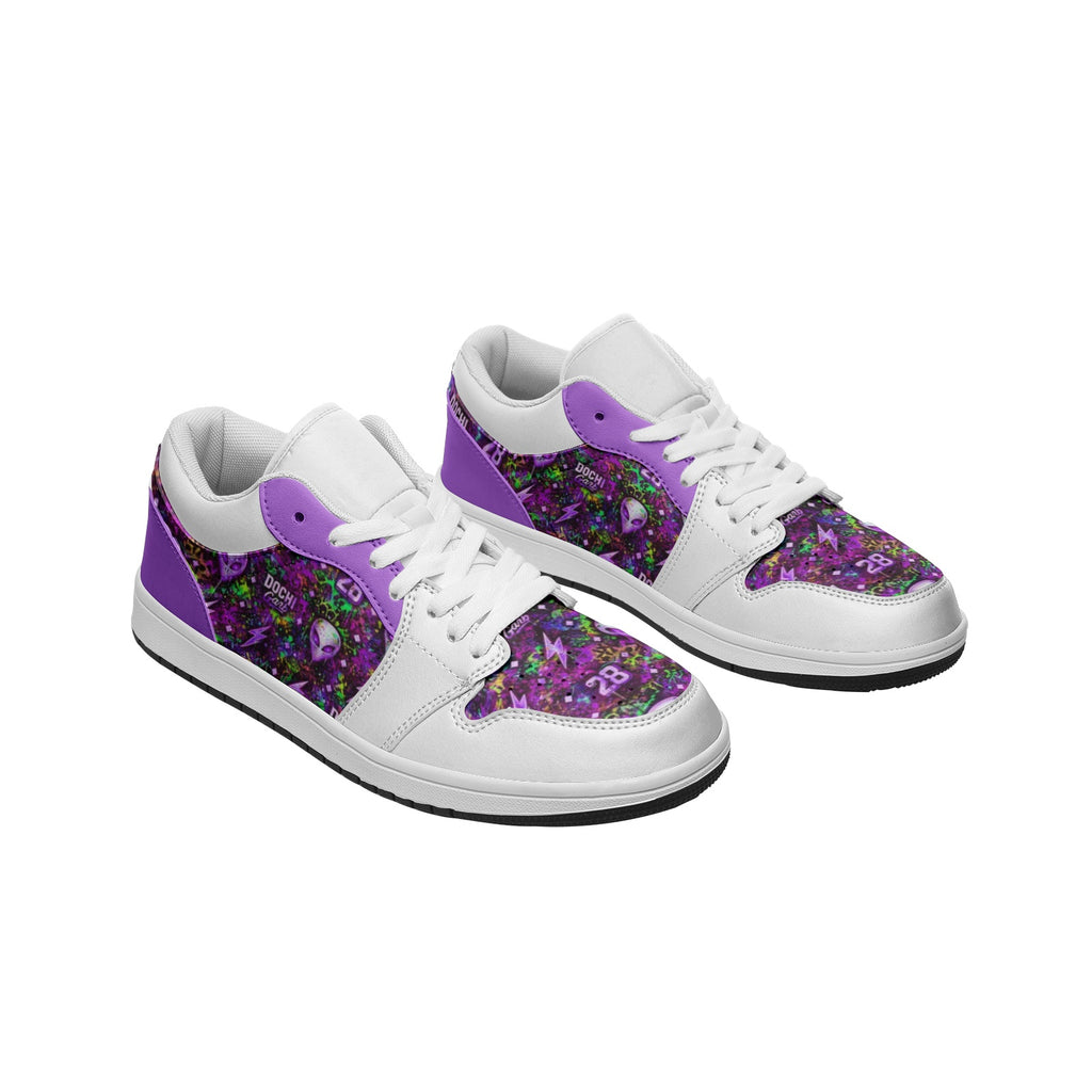 DOCHI Print Lo-Top Sneakers - Purp'd Out