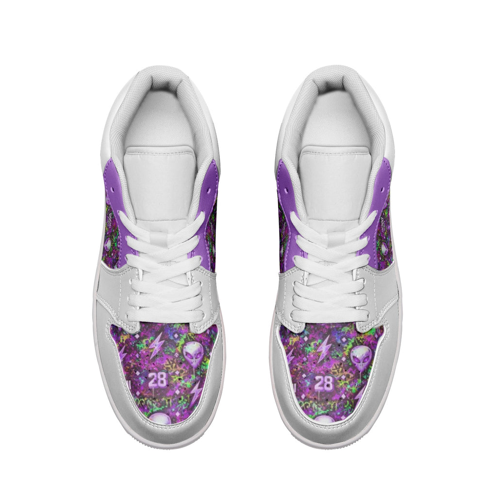 DOCHI Print Lo-Top Sneakers - Purp'd Out