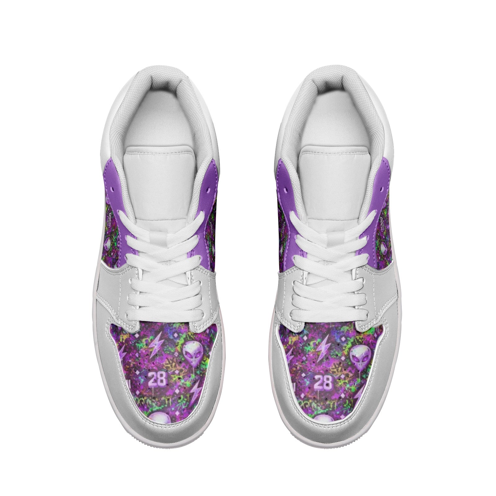 DOCHI Print Lo-Top Sneakers - Purp'd Out