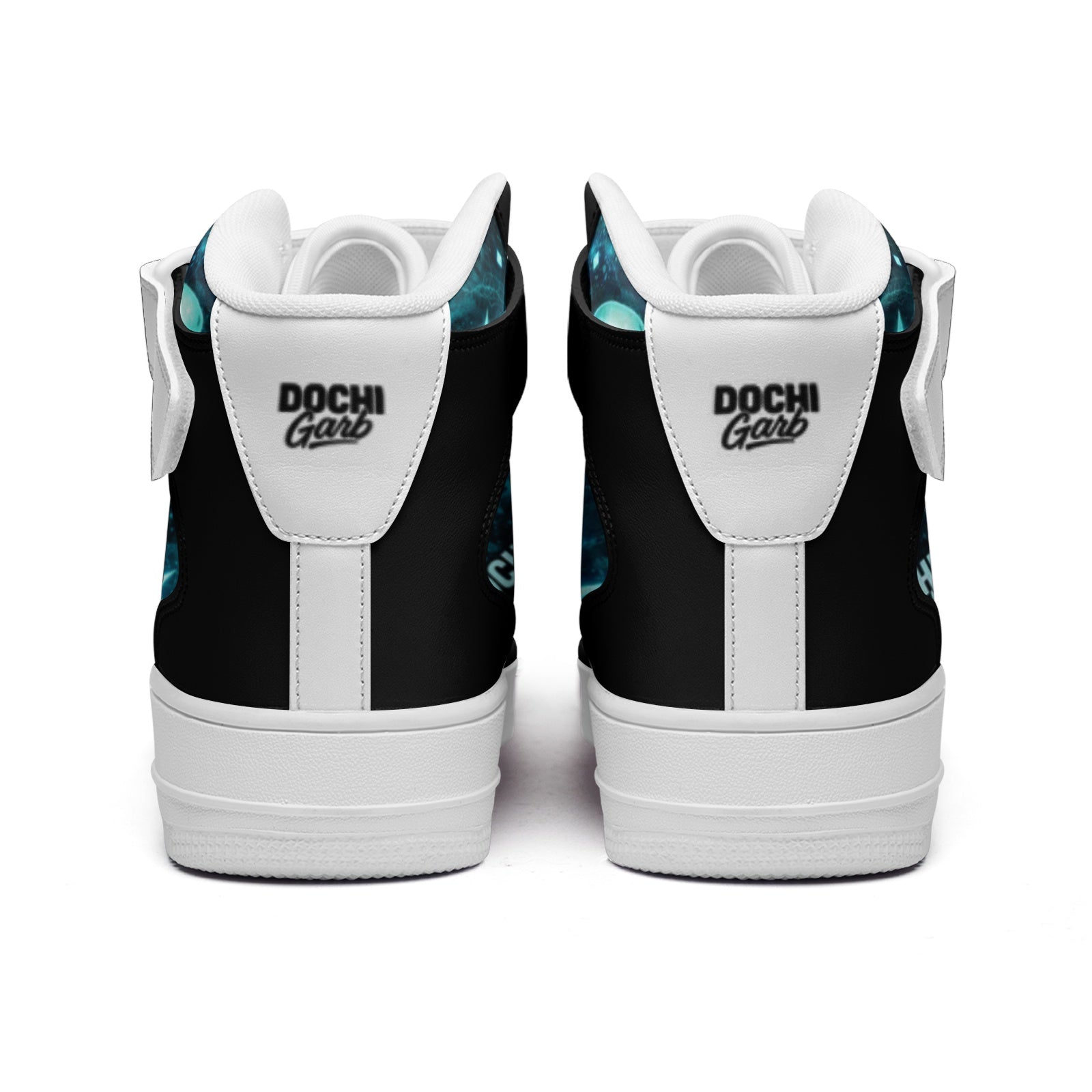 DOCHI Print Hi-Top Sneakers - Electric Blue