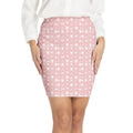 DOCHI Print Pencil Skirt - Baby Pink